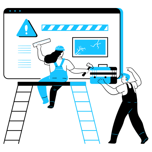 Ilustração representando desenvolvimento web