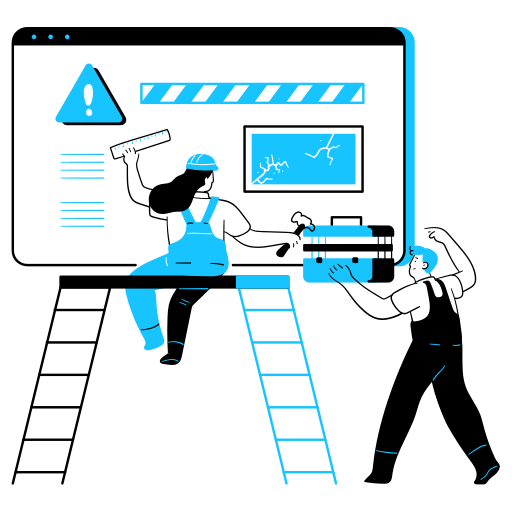 Ilustração representando desenvolvimento web